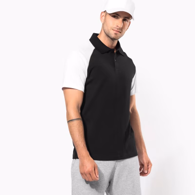 Polo baseball manches courtes