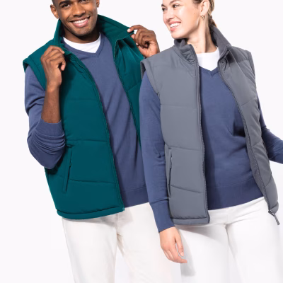 Bodywarmer doublé polaire unisexe